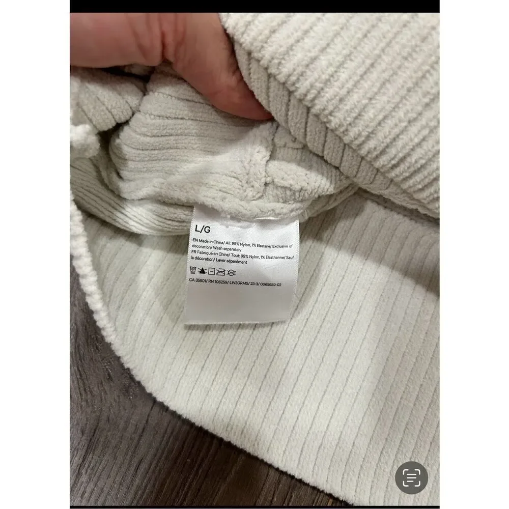 Lululemon Cable-Knit Oversized Crewneck LARGE